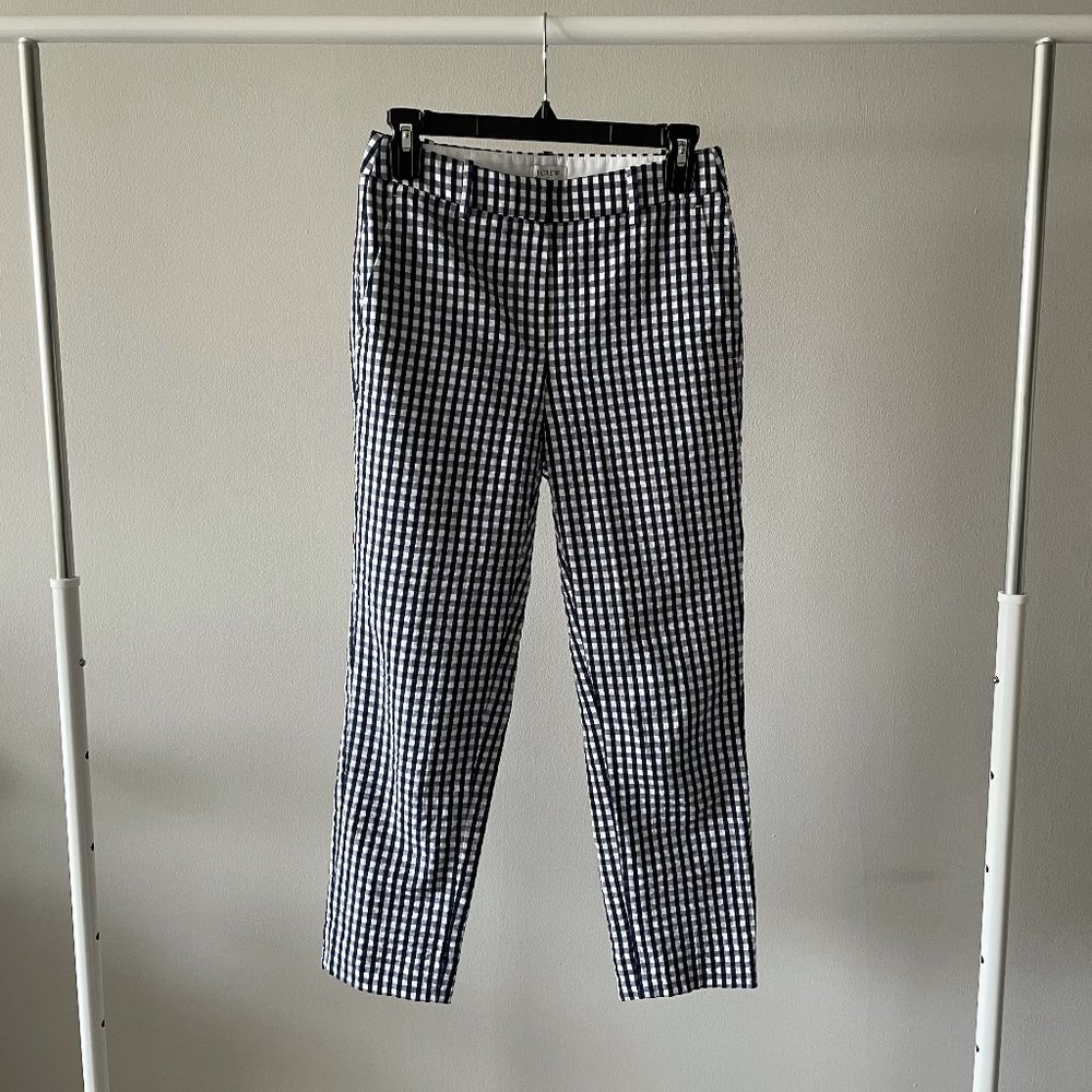 J Crew Checked Pants Size 00